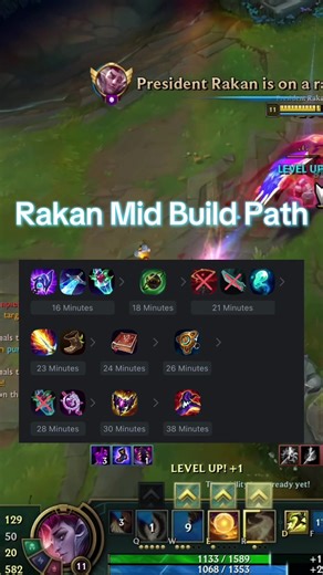 There’s a New Rakan Mid Build in Brew 😋 #lol #leagueoflegends #s17 #akali #rakan