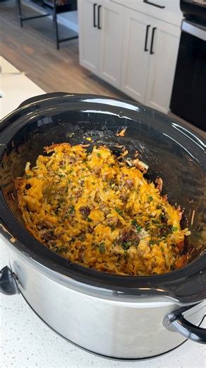 Cheesy crockpot dinner is a must try I make a hashbrown crockpot dish you will love | Brian’s Kitchen