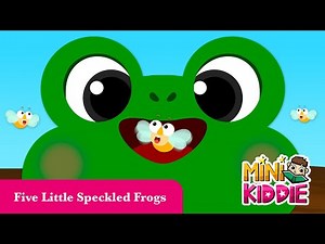 Five Little Speckled Frogs | Kids Songs with Lyrics | Best Nursery Rhymes | Mini Kiddie
