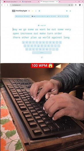 100 WPM with 100% Accuracy | Nothing is possible without practic. #100wpm #raushantypingmaster