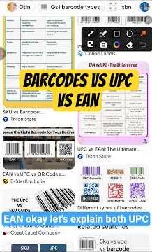 Barcode vs UPC vs EAN Explained | Which One to Use? #shorts #barcodes #upc #ean