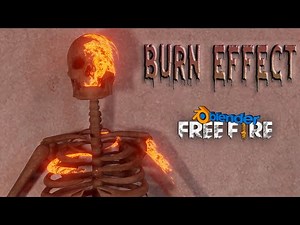 How To Make Burn Effect In Blender | Free Fire 3D Animation | Blender Tutorial