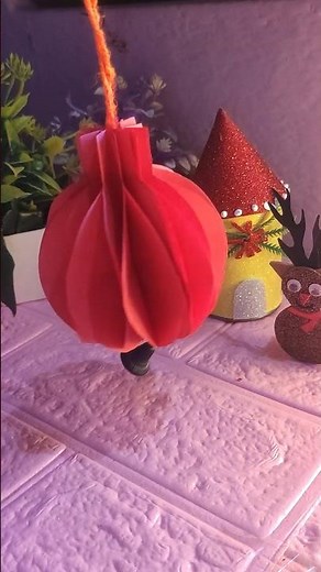 DIY Christmas Decor Ball #christmasdecorations #christmastree #diycrafts