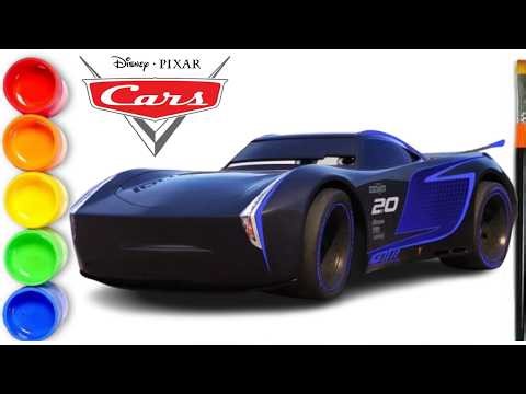 How to Draw Jackson Storm Disney Pixar Cars | Disney Cars Coloring Pages