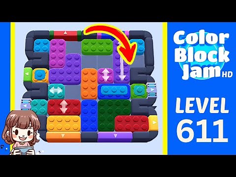 Color Block Jam Level 611 Solution Walkthrough