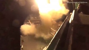 VIDEO: U.S. Navy destroyer launches cruise missiles in attack on Syrian air base