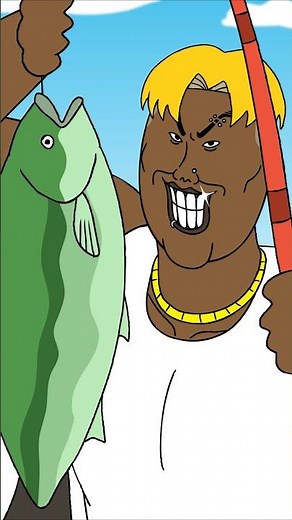 The Fisherman NTR'd by a Blonde Tanned Delinquent