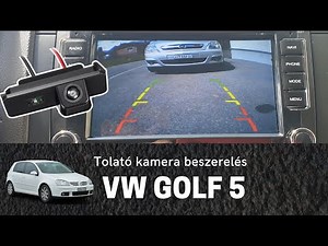 How to install a rear view camera on Volkswagen Golf
