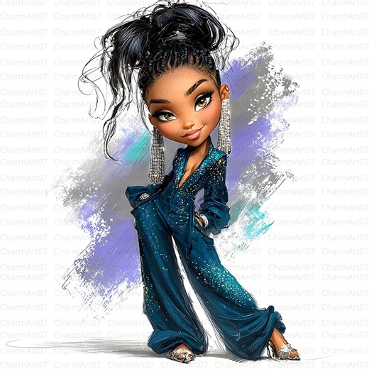 Elegant Black Woman Clipart Bundle: Art Wise Queen (digital Download) - Etsy