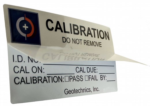 Custom Calibration Labels and Inspection Labels
