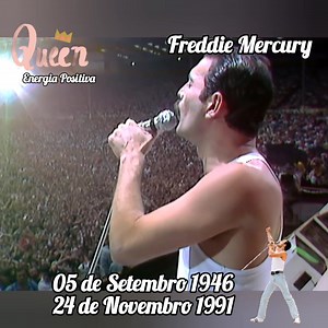 1.5M views · 86K reactions | Há 31 anos a 24 de Novembro de 1991 o mundo se despedia de uma das maiores vozes da música, Freddie Mercury vocalista da banda Queen  | Energia positiva | Facebook