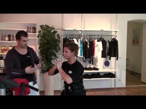 Intense electric muscle stimulation workout Miha Bodytec