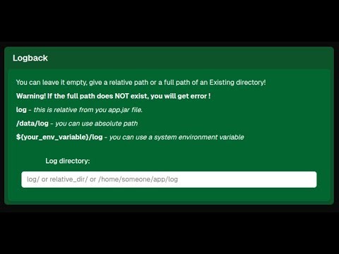 Fastest way to set up Logback in Spring Boot.