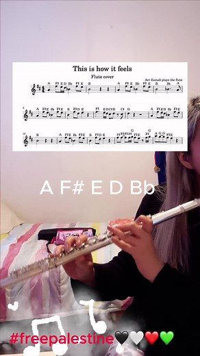 D4Vd ft Laufey Flute Tutorial with Sheet Music and Music Notes
