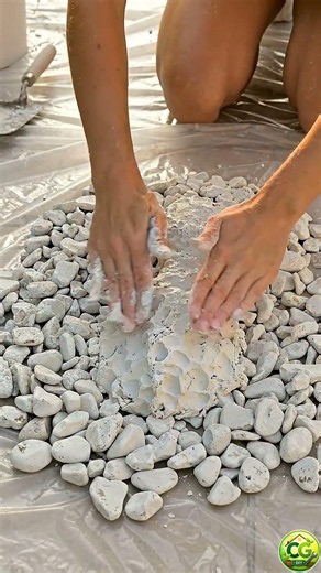 Easy DIY Garden Decor: Make a Beautiful Butterfly With White Stones 🦋