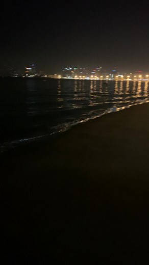 Stunning Night View of Pattaya Beach in Thailand