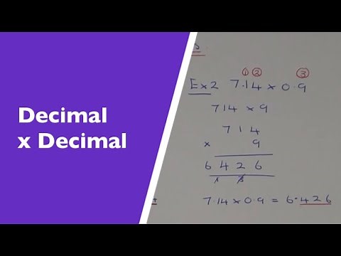 A Quick And Easy Method For Multiplying Decimal Numbers.