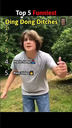 Top 5 Funniest Ding Dong Ditches 🚪