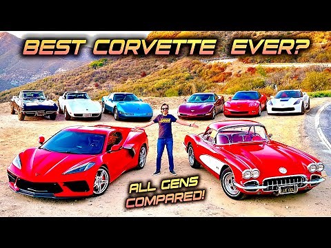 Driving EVERY Corvette Generation - Which Is BEST? (C1, C2, C3, C4, C5, C6, C7, C8)
