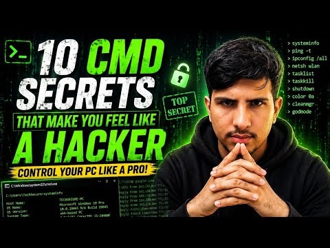 🔥💻 “10 CMD Secrets That Turn Your PC Into a Hacker Machine ⚡ (Most People Don’t Know #6)”