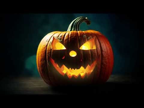 🎃 10 Hours Glowing Pumpkin + Horror Echo Sounds | Spooky Halloween Ambience