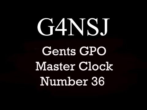 G4NSJ - GPO Gents Master Clock number 36 pulse type