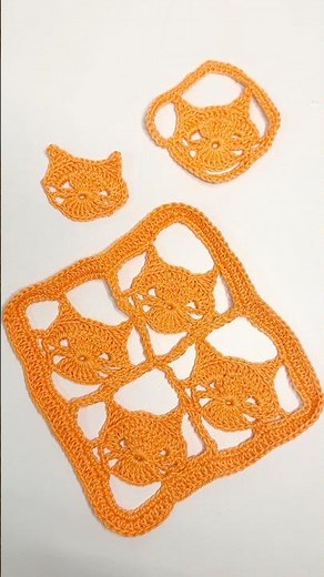 Cat Motif #crochet #crochetidea #crochetpattern #catmotif #crochetcat #crochetart #handmade #diy