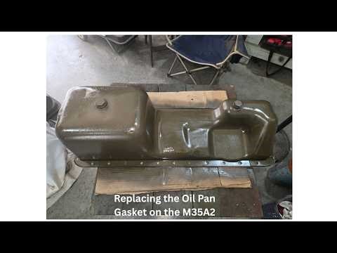 M35A2 Oil Pan Gasket Replacement