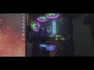 Asus ROG Herculx Graphics Card Holder Unboxing plus Install | Cooler Master ARGB Splitter Cable