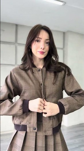 🤎 Şehirli ve Modern: Bomber Ceket & Etek Takım!