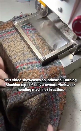 Restoring Vintage Tweed with an Automatic Darning Machine