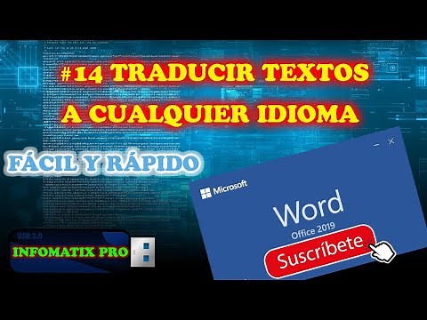 COMO TRADUCIR UN TEXTO DE ESPAÑOL A INGLES O A CUALQUIER IDIOMA EN WORD