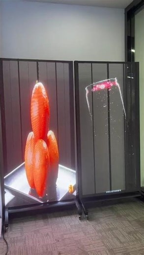 ✨Micsolar LED Transparent Poster Screen, support splicing.