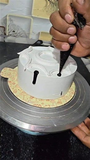 new Black forest cake design tutorial #cake #trending #shoetsvideo #short #youtubevideo #viral