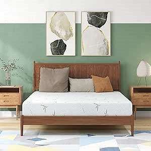 wOod-it Queen Mattresses, 10 inch Mattress Queen Size Memory Foam Bed in A Box Cooling Medium Firm