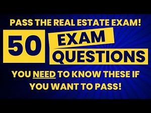 🚀🏡 Real Estate Exam 2025 - 50 Questions To Pass The Exam - Real Estate Exam Prep