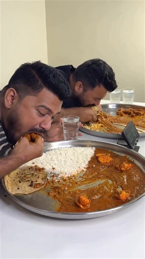 Sanket Sankpal on Instagram: "Struggled, choked, but the winner’s name is still mine 🏆🔥 . . . . . . . . . . . . . . #challenge #choke #choking #foodchallenge #indianfood"