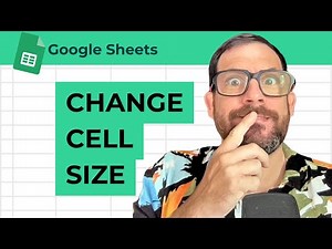 How To Change Cell Size In Google Sheets