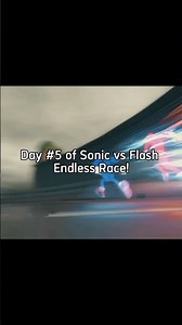 Day #5 of Sonic vs Flash Endless Race 💨⚡🔥 Flash animation scene!#sonic #flash #animation #blender