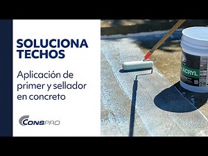 Soluciona Techos: Aplicación de primer y sellador de Bull-Bond® en techo de concreto