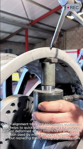 Alloy wheel repair tool fast precise fix