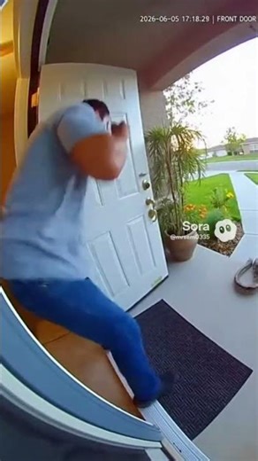 Giant Python Attacks Cat — Man Rushes Out With Stick to Save It | Ring Doorbell Footage 😱🐍📹” #ai
