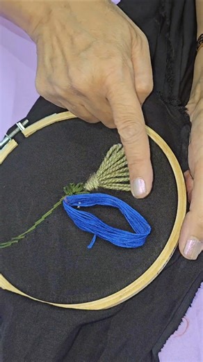 Easy Anchor Thread Flower Designs DIY Handmade Flowers🌺"#AnchorThread #DIYFlowers🌼#shorts