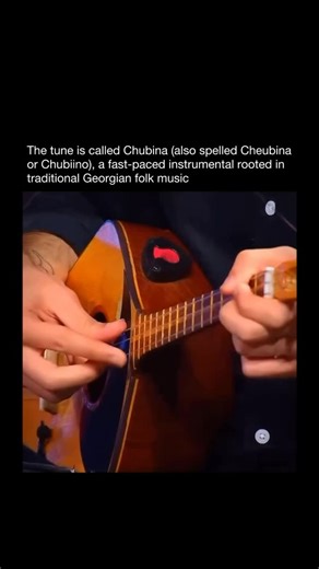 Songs That Should Not Work on Instagram: "The tune is called Chubina (also spelled Cheubina or Chubiino), a fast-paced instrumental rooted in traditional Georgian folk music. Its rhythm and melodic patterns trace back centuries, originally designed to energize gatherings, dances, and communal celebrations. This modern interpretation is performed by East Duo, made up of Giorgi Maitsava on traditional Georgian instrumentation and Levan Bantsadze on bass guitar. Together, they fuse ancient folk tex