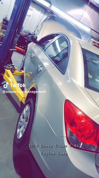 2013 Chevy Cruze 1.8L Engine Swap #powertrainmanagement #powertrain #chevy #chevrolet #cruze #engineswap #engine