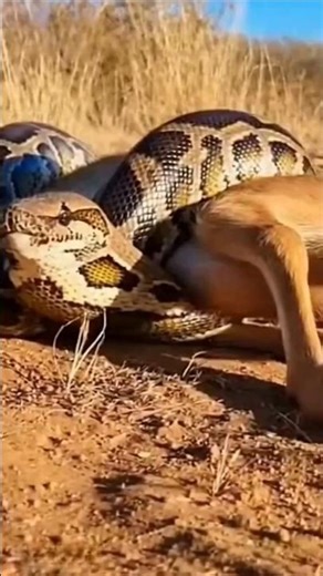 Honey Badger Saves Deer from Python! 😱🔥 #wildlife #animals