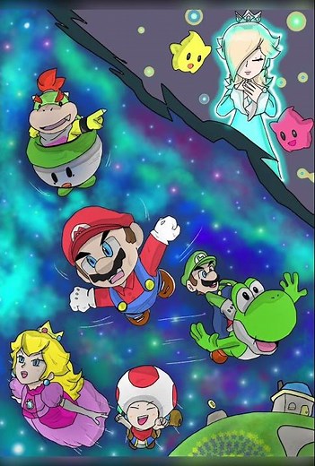 ザ・スーパーマリオギャラクシームービー公開記念イラストまとめ #マリオ #任天堂 #channel