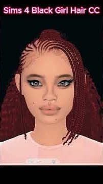 Sims 4 Black Girl Hair CC 😍 Braids, Curls & More! #shorts