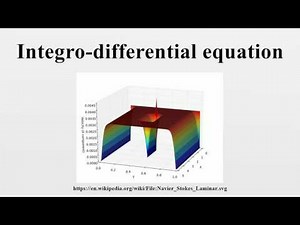 Integro-differential equation