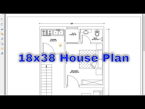 18X38 House Plan | 684 sq ft | 3 Marla Double Story | LDA Lahore | IQBAL ARCHITECTS